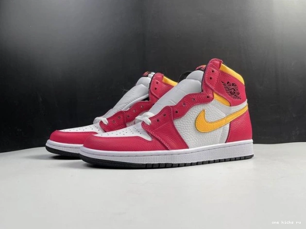 Rep Onekick Jordan 555088-603 Fusion High OGLight Air 1 Red 0810